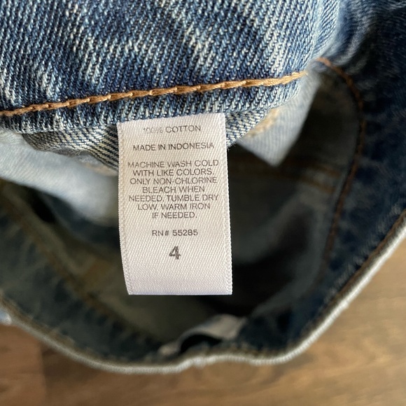 Button Fly Denim Skirt - Picture 2 of 4